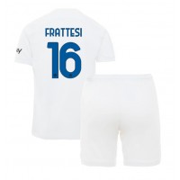 Dětský fotbalový dres Inter Milan Davide Frattesi #16 2023-24 Venkovní Krátký Rukáv (+ trenýrky)